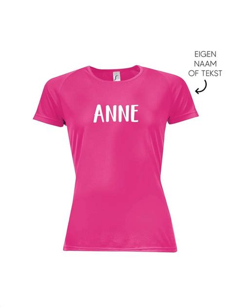 sportshirt met tekst.